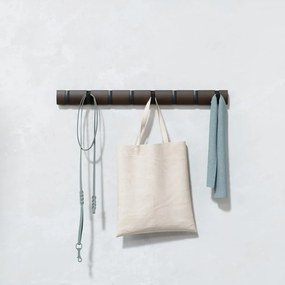 Sötétbarna nyárfa fali fogas Flip – Umbra