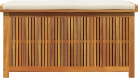 Tömör Akácfa Kültéri Párnatartó Láda 113X50X60,5 Cm