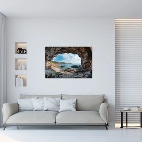 Kép - Barlang a tenger mellett (90x60 cm)