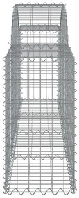 30 db íves horganyzott vas gabion kosár 200x30x60/80 cm
