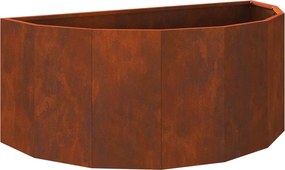 vidaXL Növénytartó Rozsdás 90 x 45 x 35 cm Időjárásálló acél