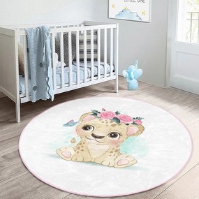 Fehér gyerek szőnyeg ø 120 cm Comfort – Mila Home