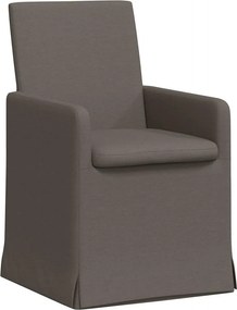 vidaXL Étkező Székek 2 pcs Világosszürke 57 x 67 x 95 cm Vászon