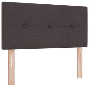 Boxspring Ágy Matraccal Sötétbarna 100x200 cm Szövet