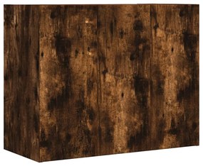 füstös tölgy színű szerelt fa faliszekrény 75 x 35 x 60 cm