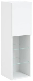 fehér TV-szekrény LED-lámpákkal 30,5 x 30 x 102 cm