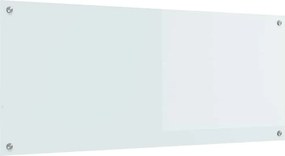 vidaXL Konyhai splashback Fehér 120 x 50 cm edzett üveg