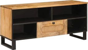 vidaXL TV szekrény fiókkal Barna 100 x 33 x 46 cm Tömör Mangófát