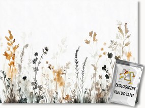 Fotótapéta Flizelina Akvarell Természet Kert Rét Fű Boho 200x140 ragasztó