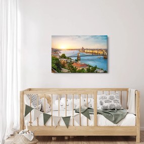 Budapest képe folyóval (90x60 cm)