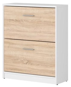 Cipőtároló (cipősszekrény) Nepo Plus 29 (fehér + szonoma tölgy) . 1098394