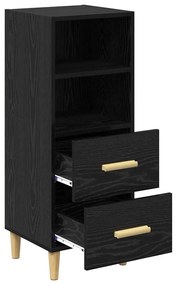 Széf fiókkal Musta tammi 34 x 34.5 x 90 cm Faanyag