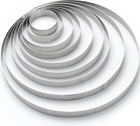 De Buyer 3098.05 perforált torta körkeret 12,5 cm,rozsdamentes acél, 12,5 cm