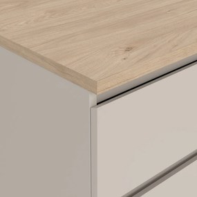 Krémszínű komód 154x76x50 cm Naia – Tvilum
