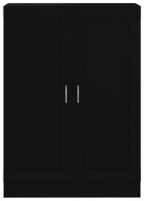 fekete szerelt fa könyvszekrény 82,5 x 30,5 x 115 cm