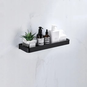Fürdőszobai Zuhany Akasztós Polc Fekete 30cm