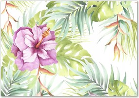 Üveg falpanel Hawaii virágok Ragasztó Ingyenes