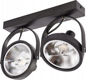 Fali lámpa Masterled fekete GU10 AR111 spot fali lámpa fekete