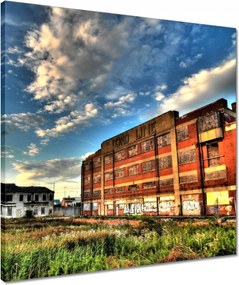 Vászonkép 50x50 Felhők az épületek felett