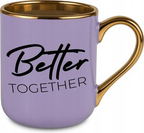 Bögre Elegant Lila Ajándék Párnak Neki Better Together