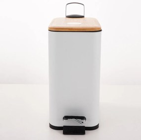 Fehér acél pedálos szemetes 5 l Erik – Spirella