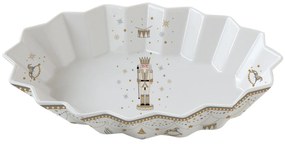 Diótörő karácsonyi porcelán ovális tálca Royal Nutcracker