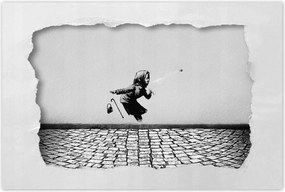Poszterek 120x80 Banksy Nagymama Achoo Kutya