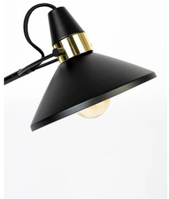 Fekete asztali lámpa fém búrával (magasság 70 cm) Jona – White Label