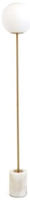 Fehér-aranyszínű állólámpa (magasság 156 cm) Medina – Light &amp; Living