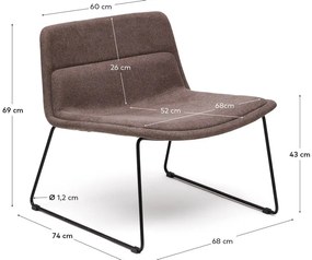 Barna fotel Zahara – Kave Home