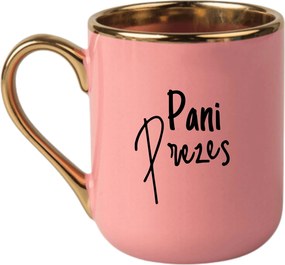 Bögre Elegáns Rózsaszín Arany Rant Vicces Ajándék Elnök Asszony