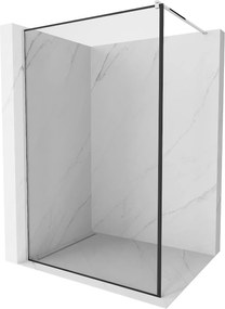 Mexen Kioto zuhanyparaván 100x200 cm 8 mm, króm profil, üveg fekete keret, 800-100-101-01-70