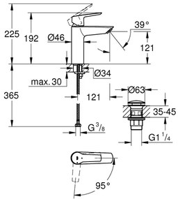 GROHE 23746002 - START mosdócsaptelep, M méret, fényes króm