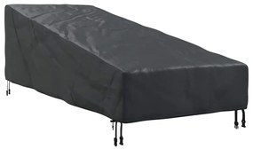 Kültéri bútor takaró Fekete 195 x 76 x 82 cm 210D oxford szövet