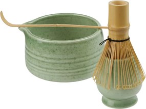 Matcha készítő 4 darabos szett zöld