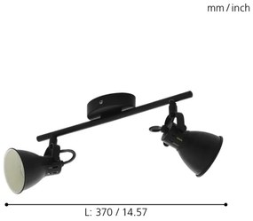 Eglo 98398 - LED Spotlámpa SERAS 2xGU10/3,3W/230V