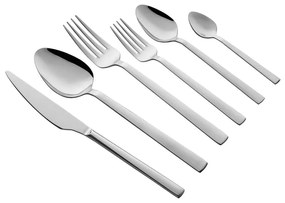 Ezüstszínű rozsdamentes acél evőeszköz készlet 36 db-os – Hermia