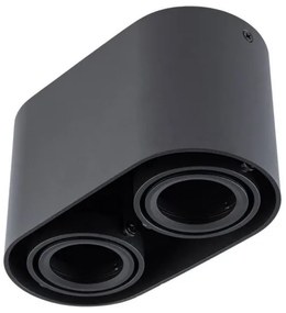 Spotlámpa SIROK 2xGU10/30W/230V fekete