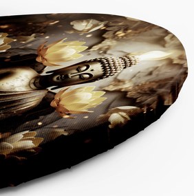 Gario Kerek vászonkép Arany Buddha és lótuszvirág Méret: 60 x 60 cm