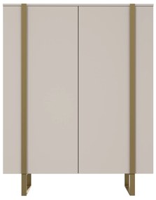 Verica komód 120 cm - kasmír / arany lábak