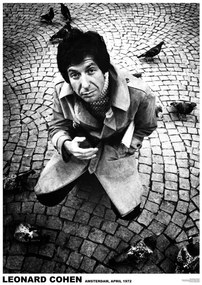 Plakát Leonard Cohen - Amsterdam ’72, (59.4 x 84 cm)