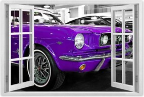 Poszter 90x60 Lila Ford Mustang