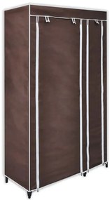 vidaXL barna szövet ruhásszekrény