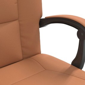 vidaXL barna műbőr dönthető irodaszék