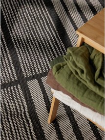 Fekete-krémszínű kültéri-beltéri szőnyeg 160x230 cm Haringey Allington – Ted Baker