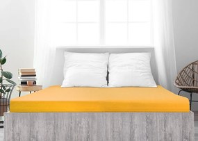 LUXORA mako pamut jersey lepedő 180x200 cm sárga