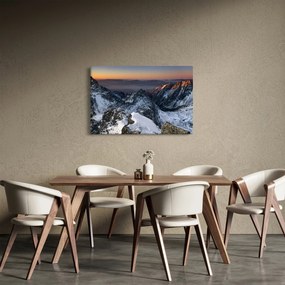 Kép - Napfelkelte a hegyekben (90x60 cm)