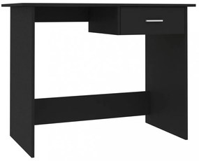 fekete szerelt fa íróasztal 100 x 50 x 76 cm