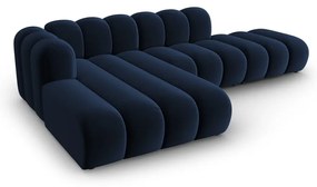 Sötétkék sarokkanapé (bal oldali) Lupine – Micadoni Home