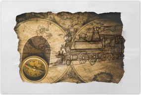 Poszterek 120x80 Régi Vintage térkép